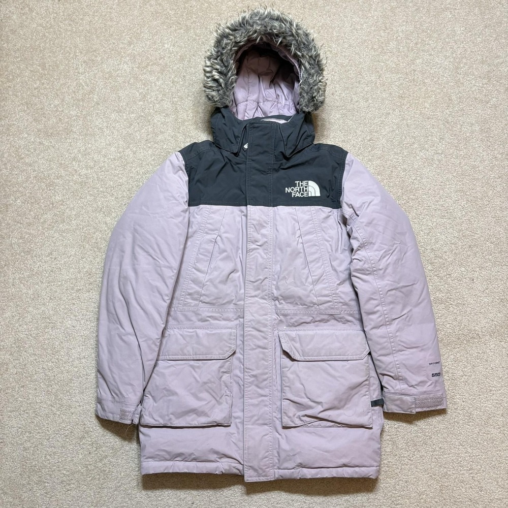 The North‎ Face McMurdo Parka Jacket Youth Large 14-16 Mauve DryVent 550 Down